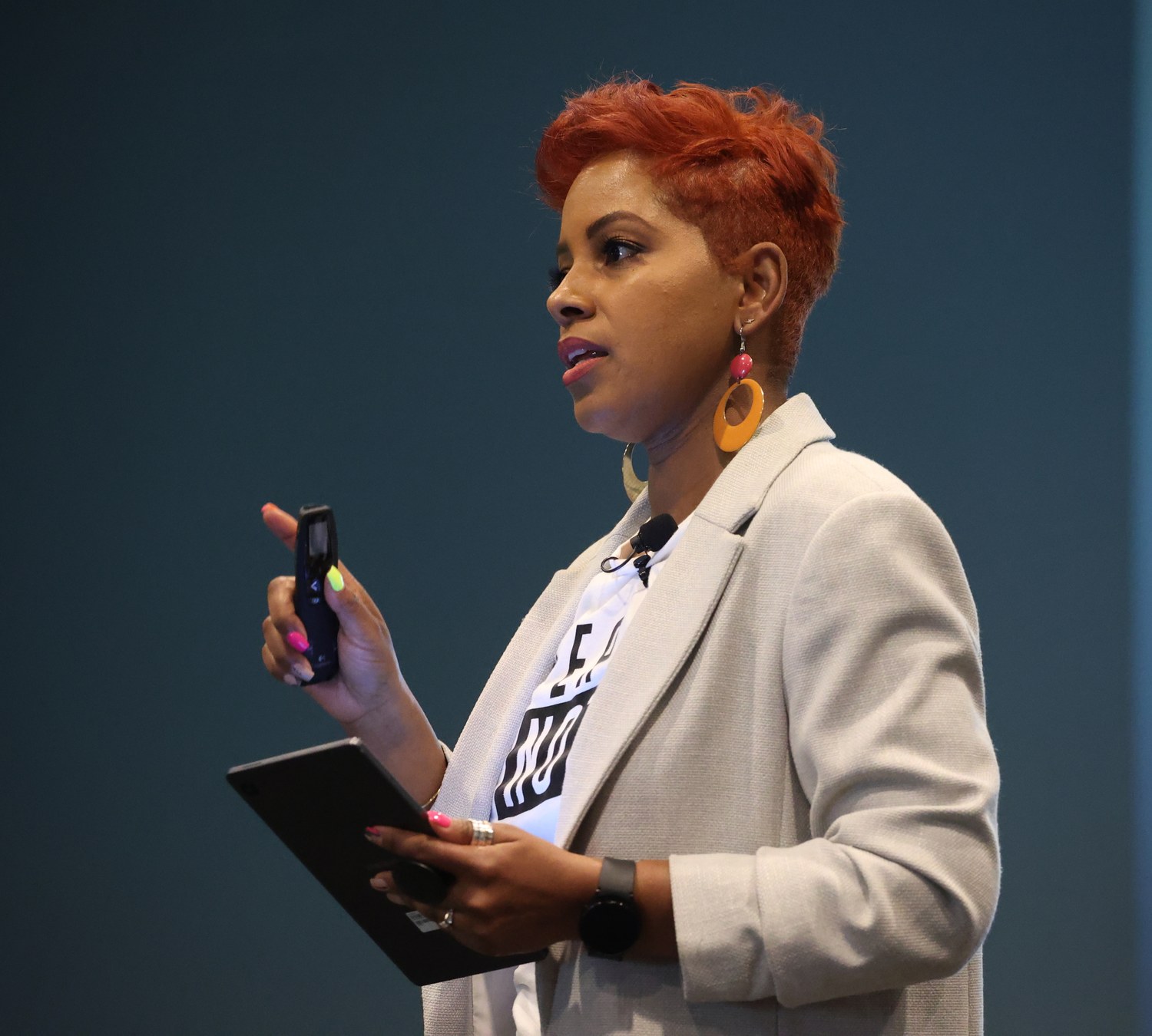 Tiana Sanchez speaking
